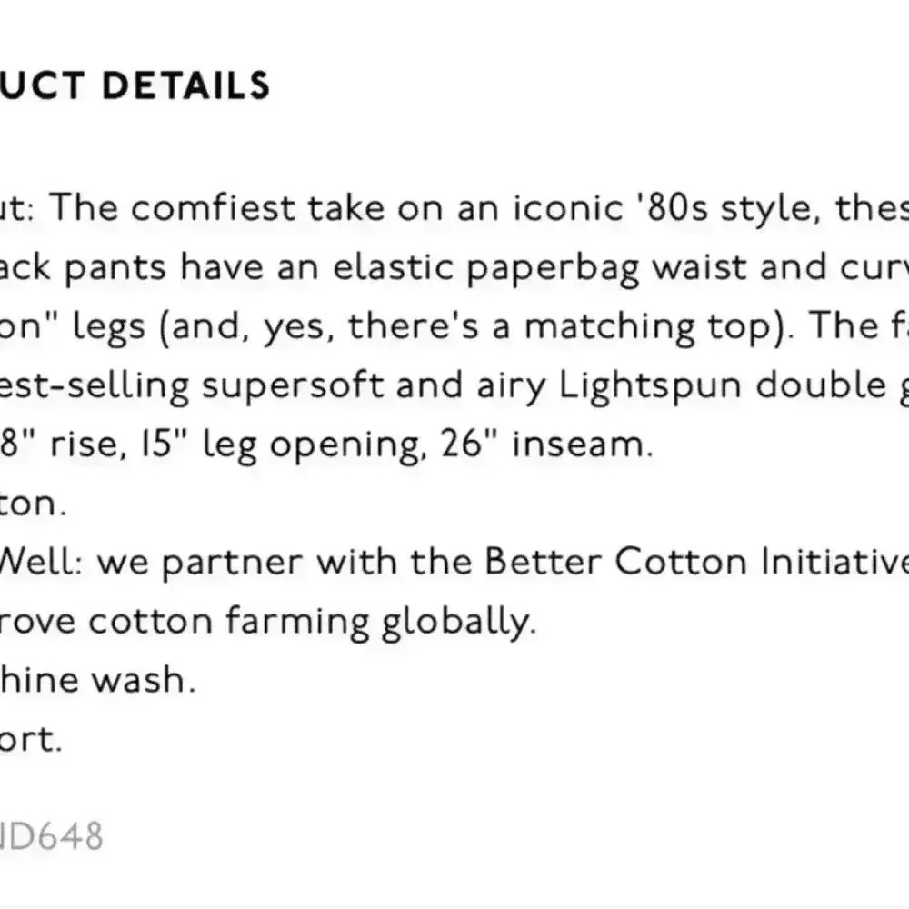NWOT Madewell Light Spun Pull on Balloon pant XS - Picture 4 of 7